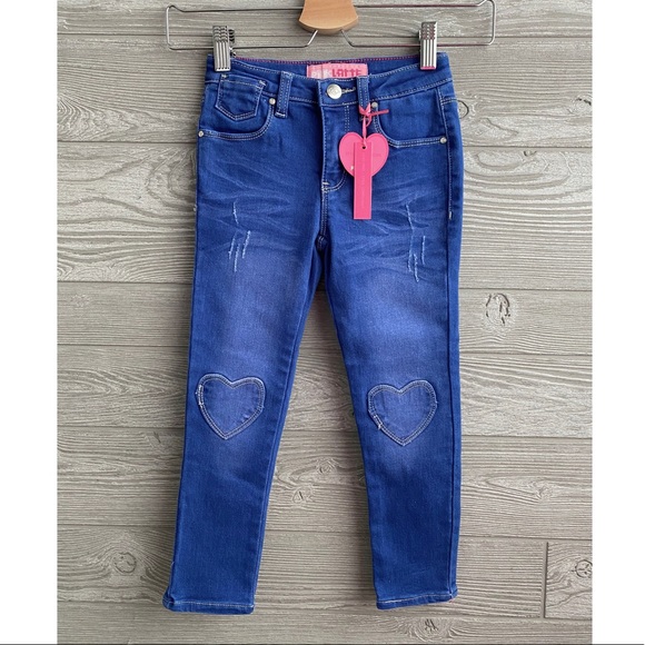 heart patch jeans